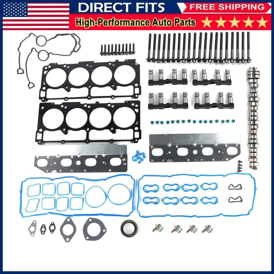 Kit de juntas de cabeza de árbol de levas elevadores 5,7 L sin MDS para Ram 1500 2011-2019 53022263AF Foto 1 de 4