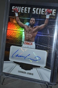 Lennox Lewis / Panini 2025 Combat Anthology Sweet Science  Auto / World Champion - Picture 1 of 2