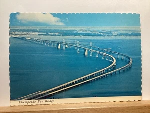 Chesapeake Bay Bridge: Annapolis, MD - Vintage Postcard - Picture 1 of 3