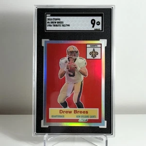 RARE 2010 ETopps Drew Brees 1956 Tribute /799 SGC 9 Saints - Picture 1 of 3