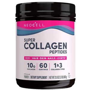 NeoCell Super Collagen Peptides Powder type 1 and 3 unflavored  21.2 oz (600g) - Picture 1 of 8