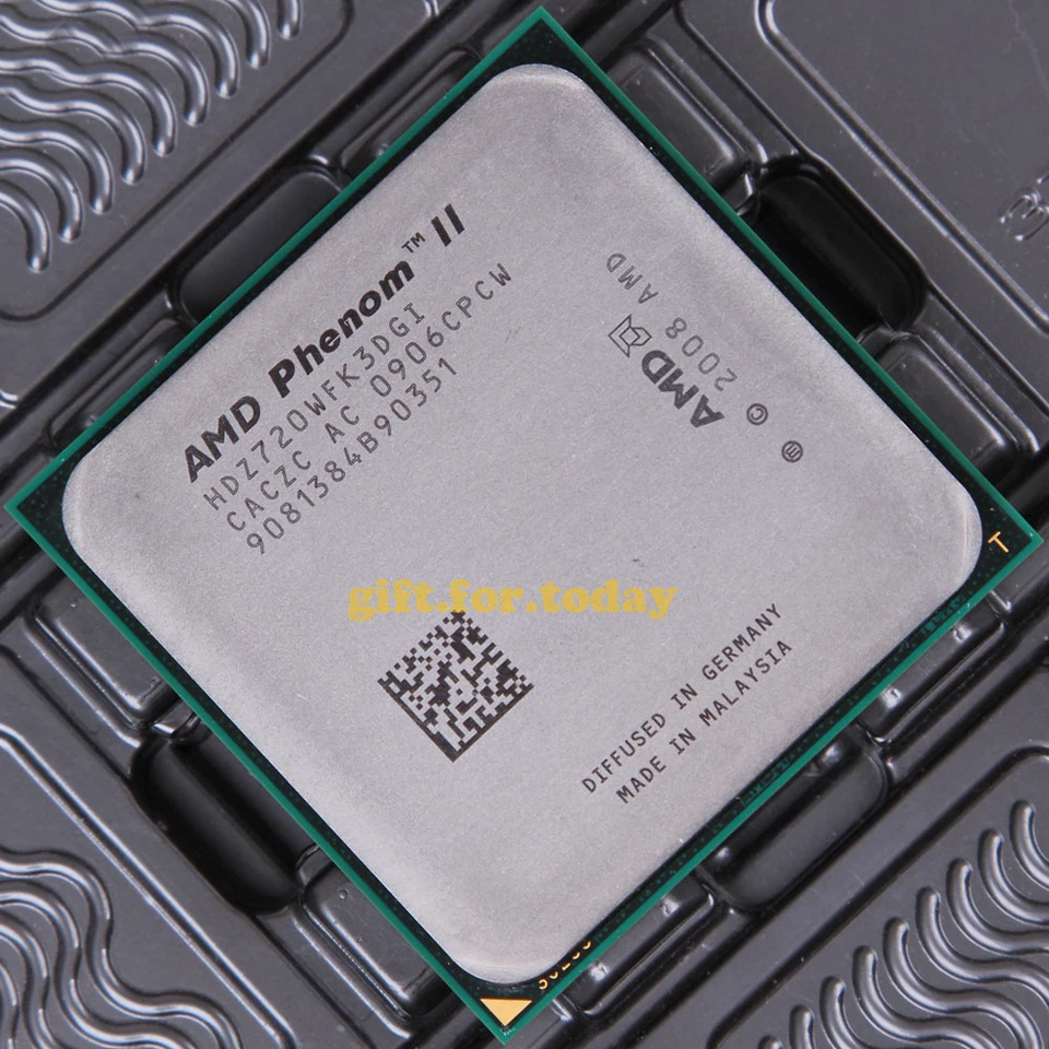 Original AMD Phenom II X3 720 2.8 GHz Triple-Core (HDZ720WFK3DGI) Processor CPU - Image 1 of 1
