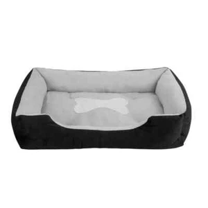 Cozy Rectangle Pet Bed Soft Warm Cat Dog Washable, Anti-Slip Bottom, Soft Pp - Picture 1 of 7