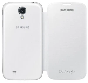 Original Samsung Galaxy S4 Flip Cover Schale Gehäuse Tasche Etui EF-FI950 Weiß - Bild 1 von 1