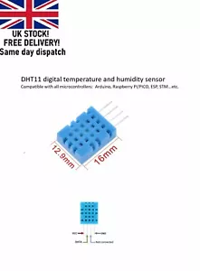 DHT11 Digitaler Temperatur- und Feuchtigkeitssensor Arduino, Raspberry, ESP32 - Bild 1 von 3