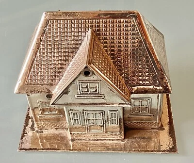 EGIDIO BROGGI - BROGGI MILANO -Posacenere Forma Di Casa - PLACCATO ARGENTO - Immagine 1 di 4