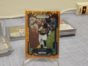 K.J. Henry 2023 Panini Prizm #400 Orange Disco Rookie RC - Picture 1 of 2