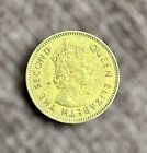 Rare 1964 Ten (10) Cents Hong Kong - The Second Queen Elizabeth - DHL
