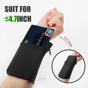 Sport Wrist Pocket Pouch Running Gym Bag Wallet for Cycling Phone Cards - Picture 1 of 9