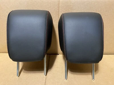 Juego de reposacabezas asiento trasero Chevy Equinox GMC Terrain 12-17 cuero sintético negro Foto 1 de 4