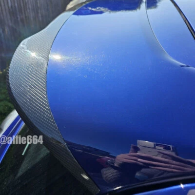 For FIAT 500 Abarth 595 2010-2020 Real Carbon Fiber Rear Roof Trunk Spoiler Wing - Image 1 of 4