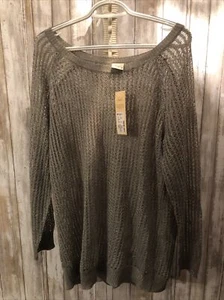 Penny C 22 South African Fashion Size 22 Womens New W/ Tag Silver Sweater - Picture 1 of 8
