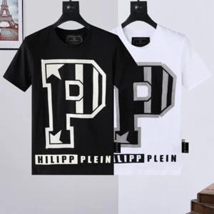 Philipp Plein Tony Kelly World T-shirt Black/White Round Neck Authentic BNWT - Picture 1 of 12