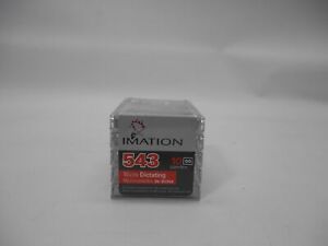 Imation 543 Micro Dictating 10-Cassettes 60 mins *New Unused*
