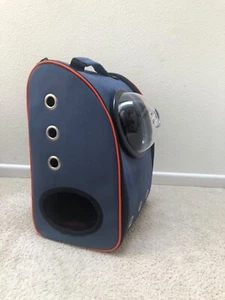 Pet Backpack Breathable Dog Cat Carrier Travel Bag - Picture 1 of 6