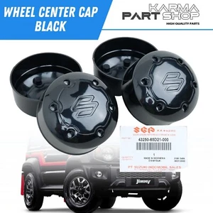 2pcs Suzuki Vitara Escudo Sidekick Jimny Samurai Sierra Wheel Center Cap Black - Picture 1 of 7