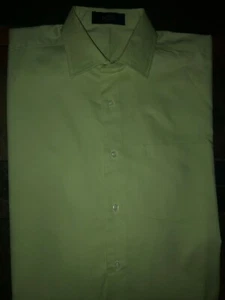 Mens Callaway Long Sleeve Lime Green Button Front Shirt Size Large - EUC - Picture 1 of 2