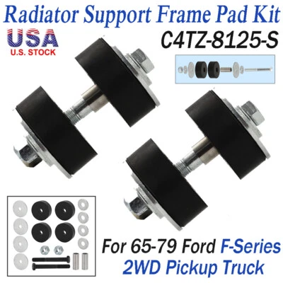 For 1965 -1979 FORD TRUCK F100 F150 F250 RADIATOR SUPPORT FRAME (CORE) MOUNT KIT Foto 1 de 4