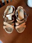 Dr. Scholls Strappy Heels 8.5 Sand ~Extremely Comfortable
