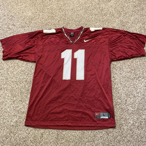 Mens Football Jersey Florida State Seminoles FSU NIKE Large #11 Vintage Garnet Cover