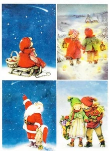 Carta di Riso per Decoupage Album Artigianale Natale Babbo Natale Inverno 513 - Foto 1 di 1