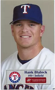 Texas Rangers Dr. Pepper #2 2003 Hank Blalock SGA - Imagen 1 de 1