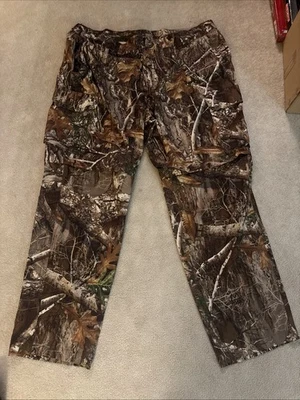 Magellan Realtree Camo Pants Green Cargo Pockets Utility Sports Afield Mens 2XL - Image 1 of 4