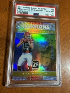 Panini Donruss Optic 2017 - Gridiron Kings Patrick Mahomes II #2 (RC) PSA 10 - Imagen 1 de 10