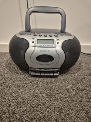 Sony CFD-E55 CD, Radio, Cassette, Clock, Timer, Recorder, Player (Tested) - image 1 of 4