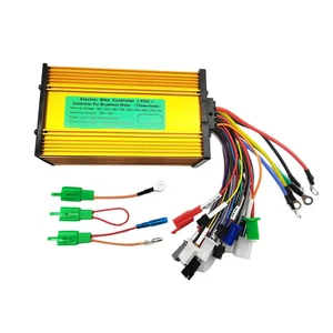 Regolatore brushless onda sinusoidale 36V 48V 60V 72V 1000W e-bike e-scooter motore BLDC - Foto 1 di 12