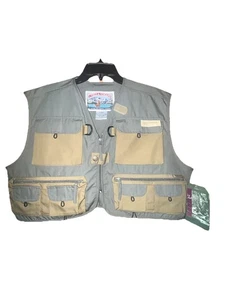 Vintage Shorty Field & Stream Fishing Vest Men XL Multi Pocket Outdoor NWT - Picture 1 of 11