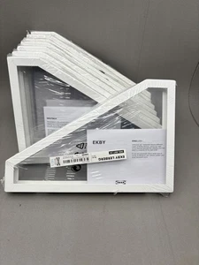 1 Par de Soportes de Estante Ikea Ekby Lerberg Metal Blanco 11" 301.687.24 Sellados, Bonitos - Imagen 1 de 5