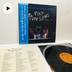 Neil Young Crazy Horse Rust Never Sleeps  1979 Japan LP Vinyl w/ Obi Insert - Picture 1 of 18
