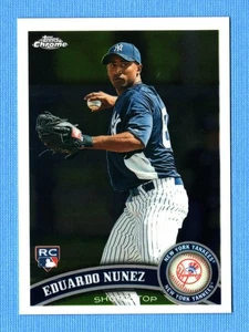 2011 Topps Chrome #198 Eduardo Nunez New York Yankees - Picture 1 of 1