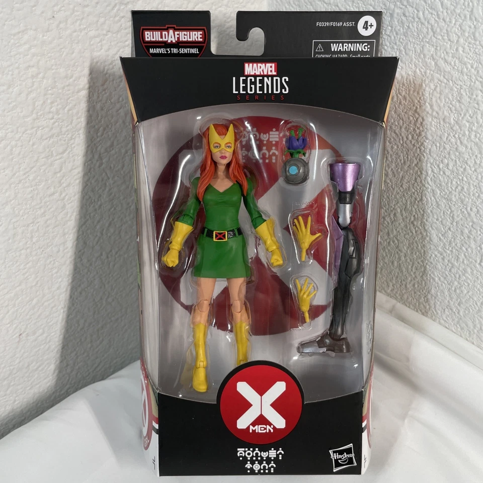 Marvel Legends X-Men House of X Jean Grey MARVEL GIRL 6" Figure BAF Tri-Sentinel