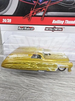 Wayne's Garage Rolling Thunder 2009 Hot Wheels - amarillo/oro fundido a presión 1:64 sellado Foto 1 de 4