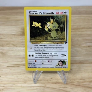 Giovanni's Meowth 43/132 Gym Challenge Regular WOTC Vintage 2000 Pokemon TCG LP - Bild 1 von 2