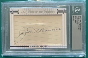 2013 Leaf Cut Signature JACK KRAMER Pride Of The Pinstripes Cut Auto 4/10 BGS - Picture 1 of 3