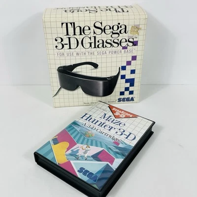 The Sega 3-D Glasses and Maze Hunter 3-D for Sega Master System - Image 1 of 4