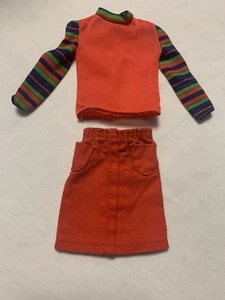 Vintage 1973 Get Ups N Go #7703 United Airlines Stewardess Shirt & Skirt - Picture 1 of 2