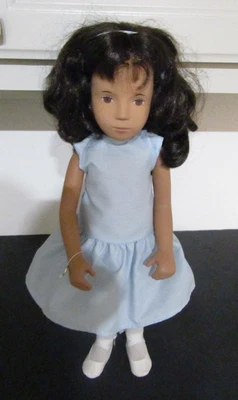 复古 16 英寸 Sasha 娃娃 113 黑发跳舞礼服紧身衣鞋 无盒 很好! — 第 1/4 张图片