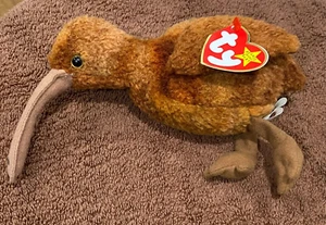 Ty beanie baby beak Ty-dyed Bird Retired 1998 Pellets Rare - Picture 1 of 11