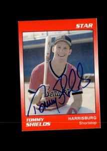 Tommy Shields 1989 Star Harrisburg Senators authentic autographed card