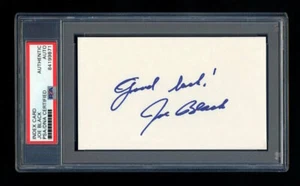 JOE BLACK SIGNED INDEX CARD MINT PSA/DNA NEGRO LEAGUES BROOKLYN DODGERS 1952 ROY - Picture 1 of 1