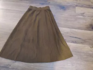 Unbrand Women’s Middi Brown Knit Skirt Size S - Picture 1 of 2