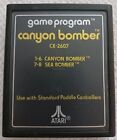 CANYON BOMBER -  ATARI GAME CARTRIDGE  - UNTESTED - CX2607 - #143