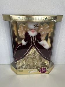 Vintage Happy Holidays Barbie Doll 1996 Special Edition Mattel New In Box - Picture 1 of 6