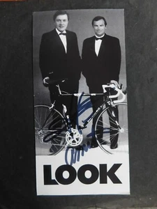 carte signée/autographe Bernard HINAULT cycles michel ROQUES neufchatel en bray - Imagen 1 de 2