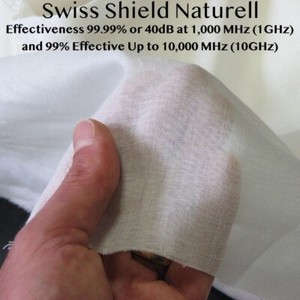 Radio Frequency Shielding Fabric RF Blocking Fabric Swiss Shield Naturell