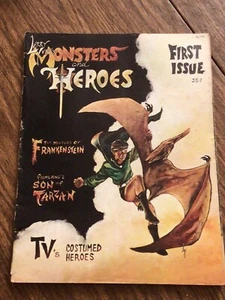 Rare 1967 premier Issue Larry Ivie’s Monsters & Heroes Magazine #2 - Picture 1 of 7